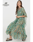Lyocell-blend Kaftan dress