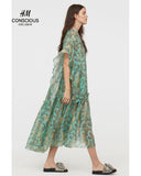 Lyocell-blend Kaftan dress