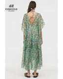 Lyocell-blend Kaftan dress