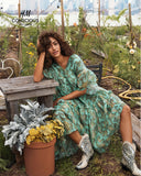 Lyocell-blend Kaftan dress