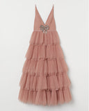 Tiered Tulle Gown