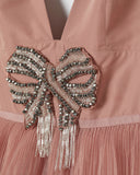 Tiered Tulle Gown