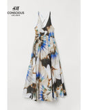 Silk-blend Maxi Floral Dress