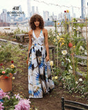 Silk-blend Maxi Floral Dress
