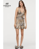 Short Silk-blend Dress