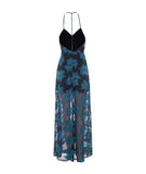 Seville Floral Print Maxi Dress