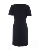 Honeycomb Black Love Pocket Dress