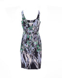 Painted-Floral Sheath Dress