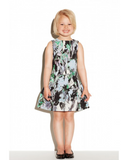 Painted-Floral Sheath Dress