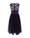Tulle Floral Midi Dress