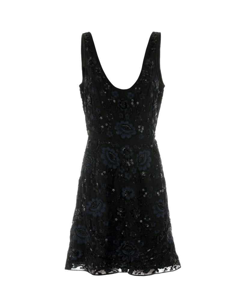 Embellished Chiffon Dress