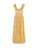 Sunburst Yellow Embellished Tulle Gown
