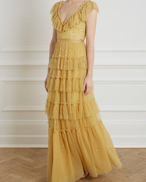 Needle and thread sunburst dress deals