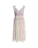 Rainbow Embellished Tulle Dress