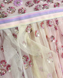 Rainbow Embellished Tulle Dress