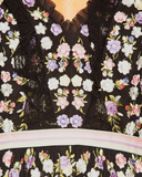 Embroidered Tulle Ditsy Floral Gown