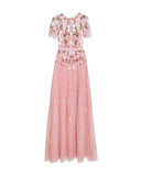 Floral Shimmer Embellished Gown