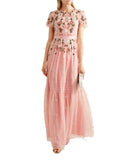 Floral Shimmer Embellished Gown