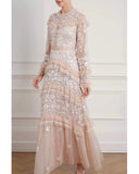 Ava Long-Sleeved Gown