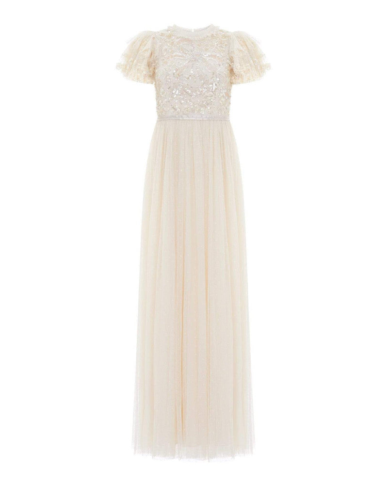 Shirley Ribbon Bodice Ankle Maxi Dress