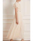 Shirley Ribbon Bodice Ankle Maxi Dress