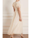 Shirley Ribbon Bodice Ankle Maxi Dress