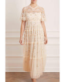 Ditsy Ribbon Gown