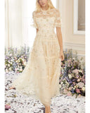 Ditsy Ribbon Gown