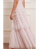 Valentine Ruffle Powder Pink Gown