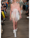 Asymmetric Lace Dress