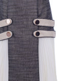 Paneled Cutout Brocade Dress