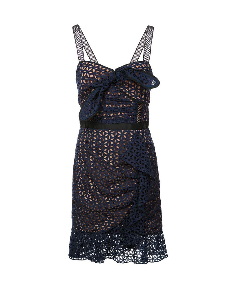 Broderie Anglaise Lace Mini Dress