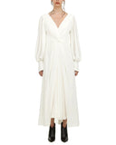 Ivory Twist Jersey Dress