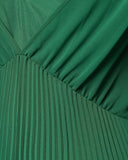 Pleated Maxi Chiffon Gown