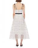 Hibiscus Guipure Lace Midi Dress