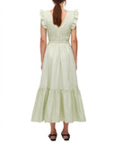 Tie-Back Cotton-Poplin Maxi Dress