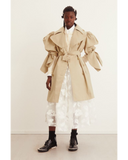 Puff-sleeved Trenchcoat
