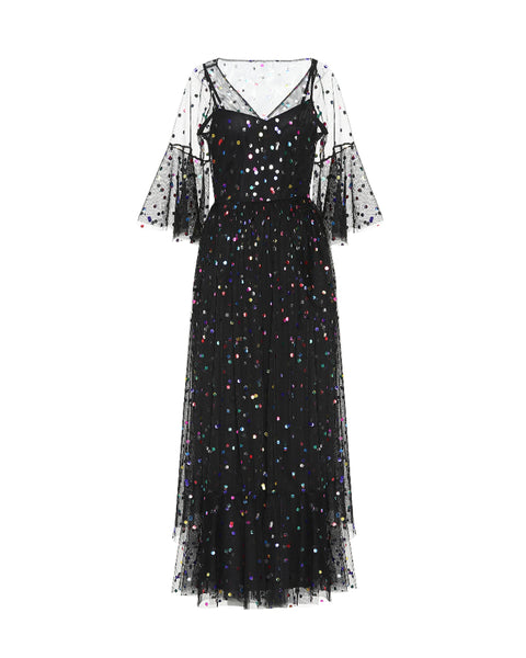 Metallic Dot Dress