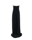 Strapless Ruched Silk Gown