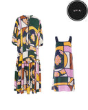Nihau Geometric Print Gown