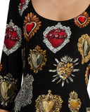 Sacred Heart Print Dress