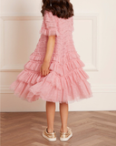 Pink Valentine Ruffle Kids Dress