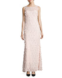 Embellished Floral Lace Gown