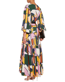 Nihau Geometric Print Gown