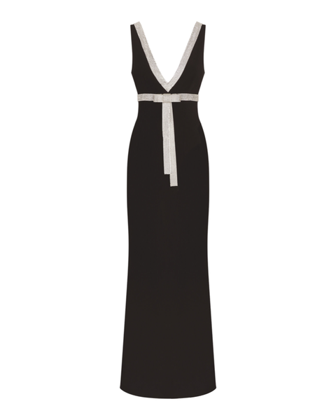 Long Cady Rhinestone Embellished Gown