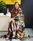 Nihau Geometric Print Gown