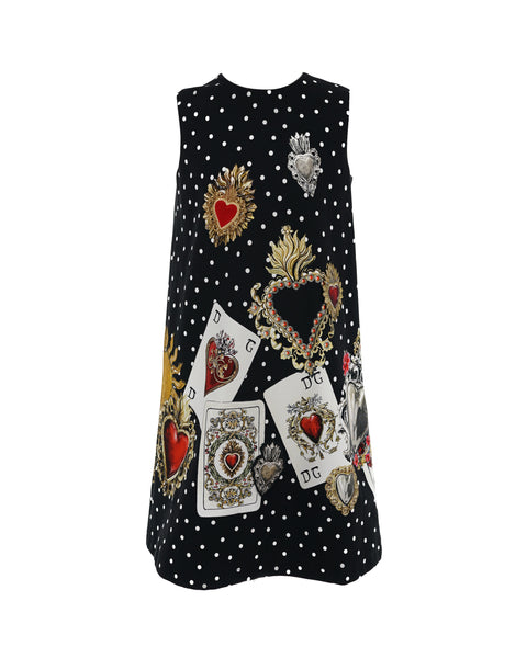 Card Print Dress