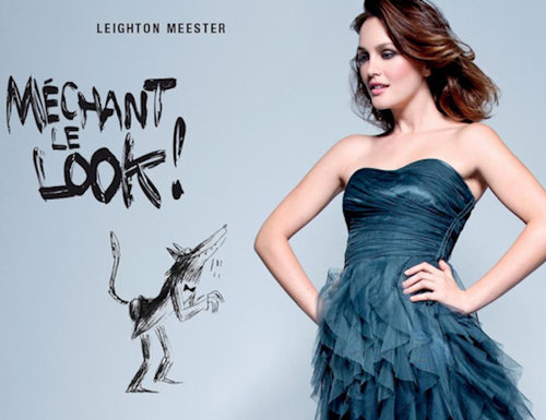 Actress Leighton Meester Model Campaign for Enchantress Dress by Naf Naf Paris