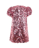 Pink Sequin Mini-me Dress