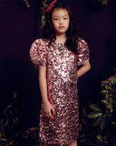 Pink Sequin Mini-me Dress